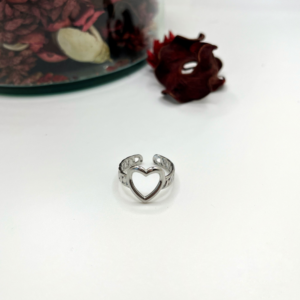 Bague COEUR argentée