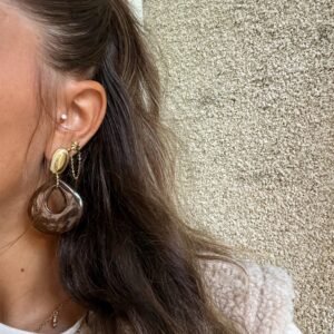 Boucles d’oreilles AUTOMNE dorées