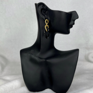 Boucles d’oreilles MAYA noires