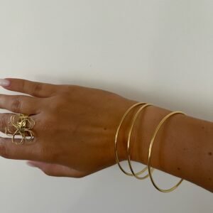 Bracelet jonc DOINA doré
