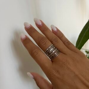 Bague EDNA argentée