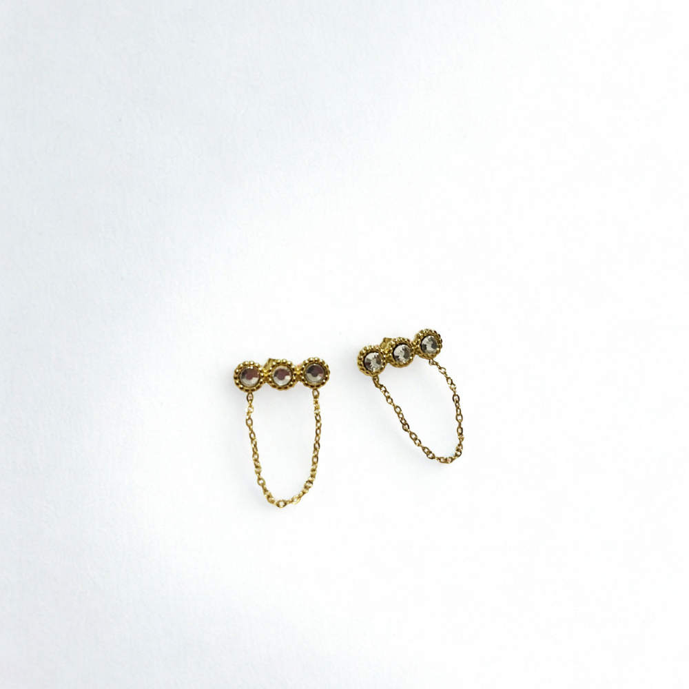 Boucles d&rsquo;oreilles RUMBA dorées