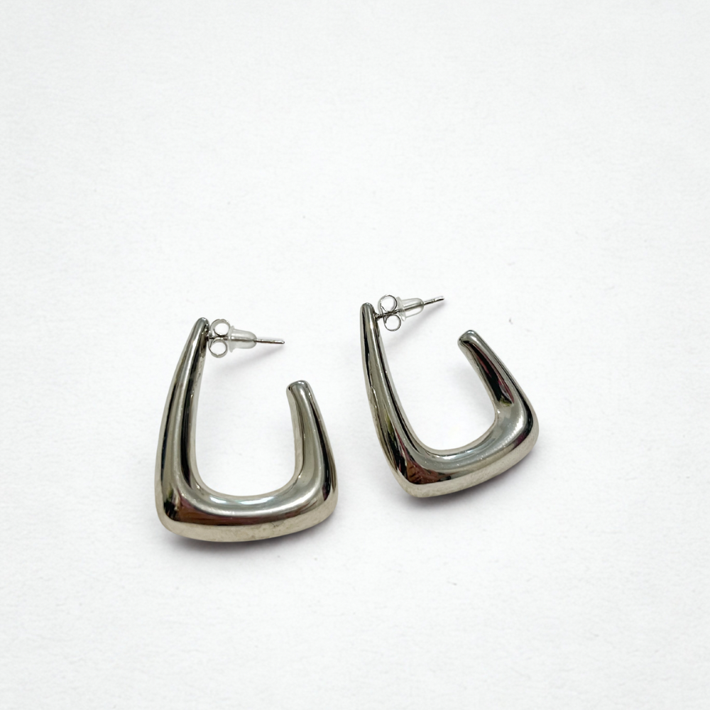 Boucles d&rsquo;oreilles BRIA argentées