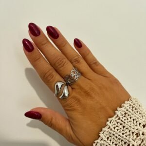 Bague OSSALIA argentée