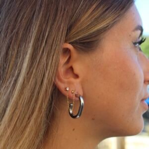 Boucles d&rsquo;oreilles CAMILA argentées