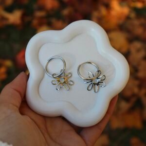 Boucles d&rsquo;oreilles LOLI argentées