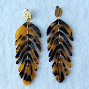 Boucles d&rsquo;oreilles SOLANGE léopard