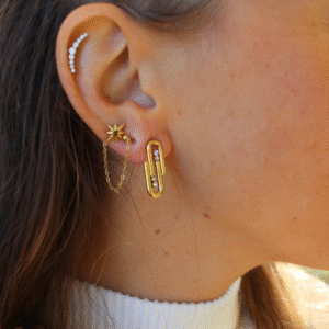 Boucles d&rsquo;oreilles DAFNÉE dorées