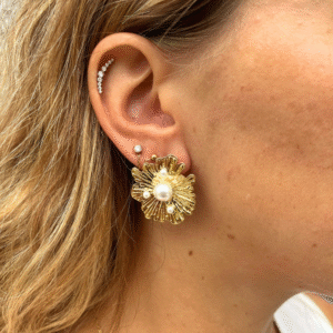 Boucles d&rsquo;oreilles DIANA dorées