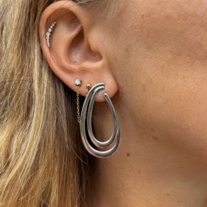 Boucles d&rsquo;oreilles ORELIA argentées