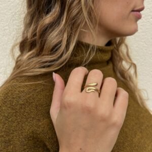 Bague SERPENTA dorée
