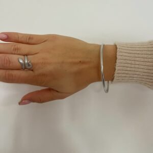 Bracelet jonc RAFAELA argenté