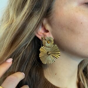 Boucles d&rsquo;oreilles GRINAT dorées