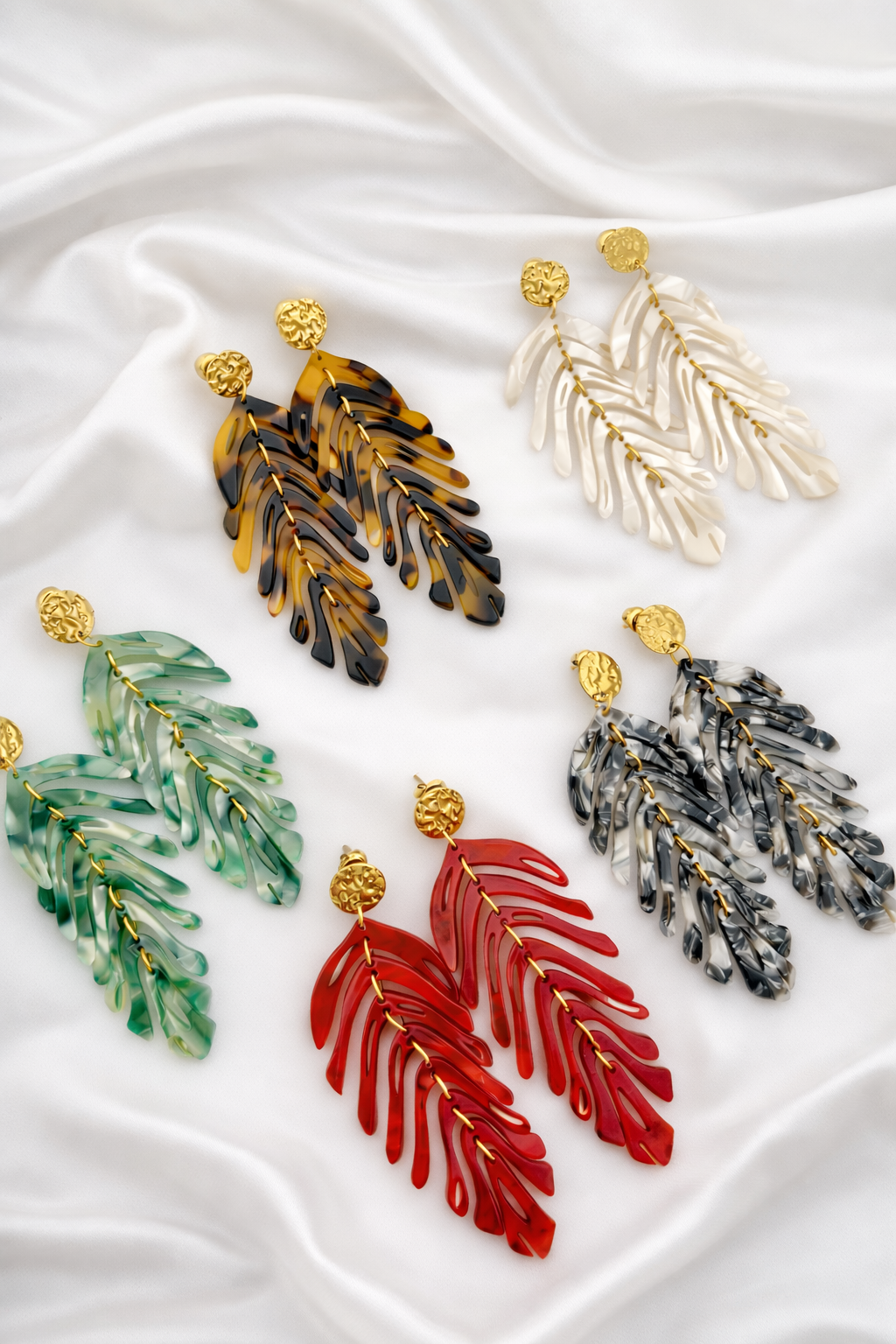 Boucles d'oreilles SOLANGE vertes – Image 2