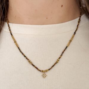 Collier PERLA marron