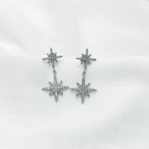 Boucles d’oreilles BALI argentées