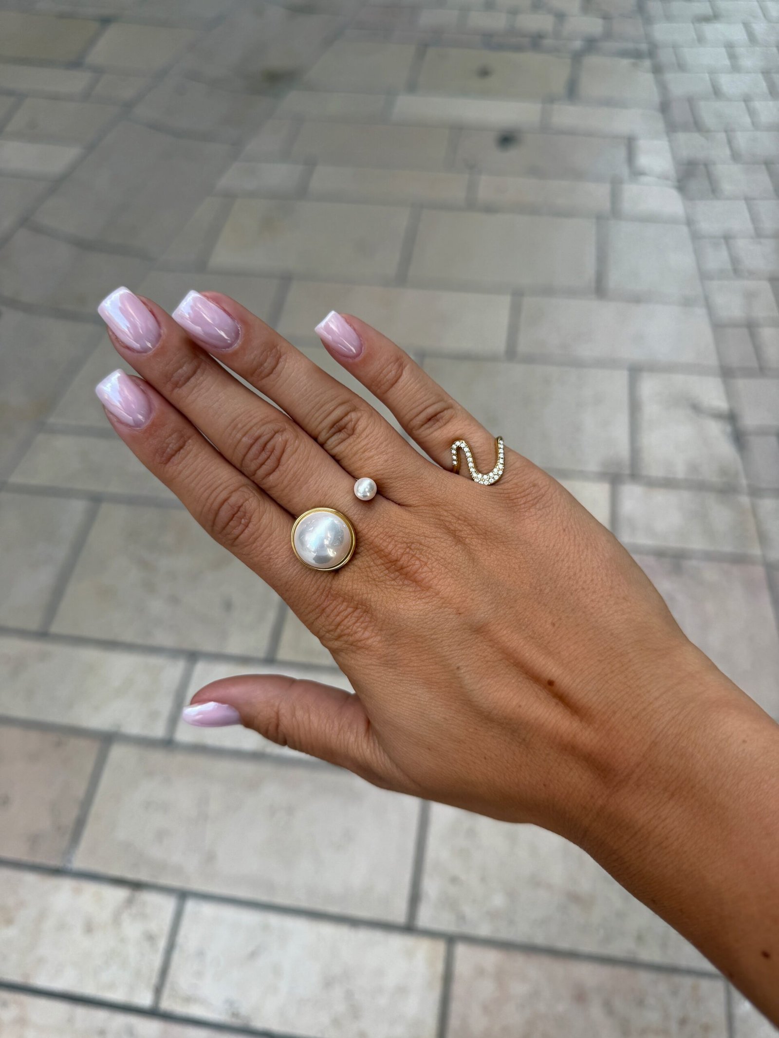 Bague JUSTINE dorée – Image 2