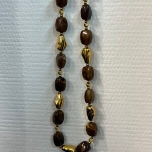 Collier LESLY marron doré
